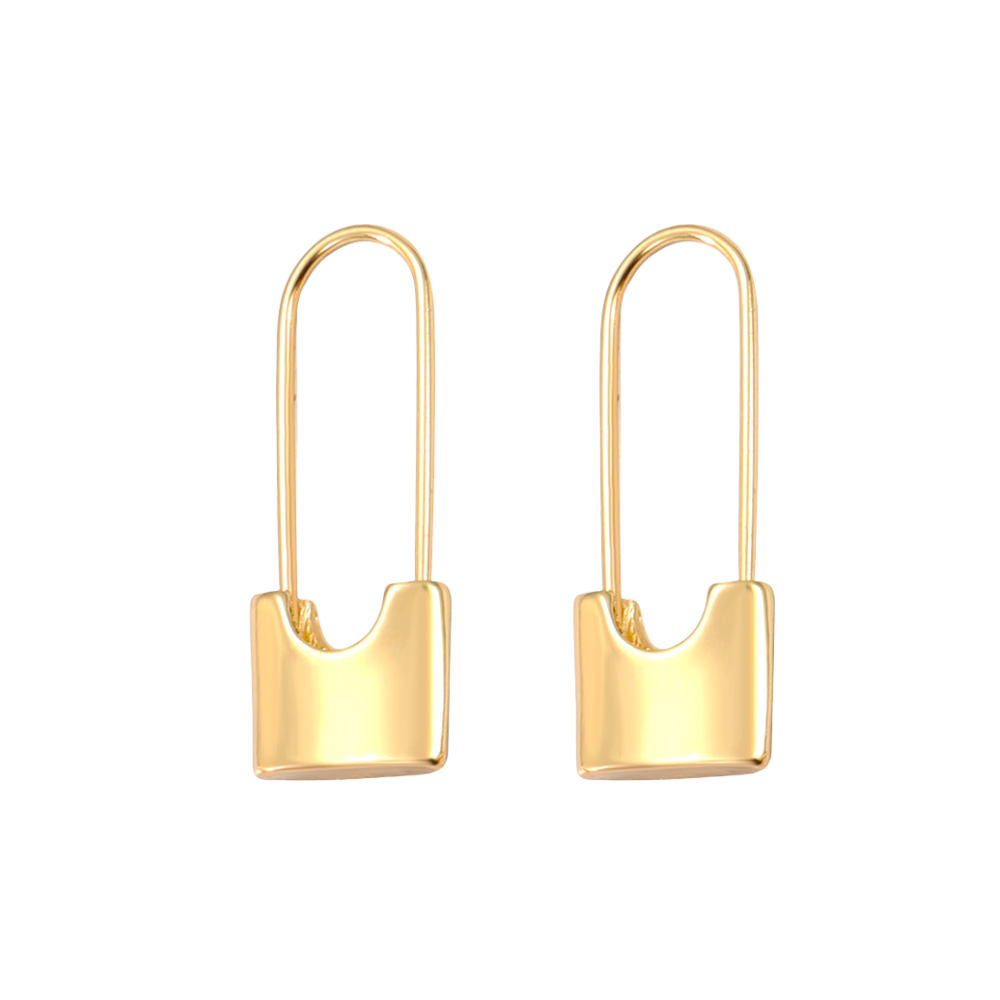 PIN LOCK EARRINGS