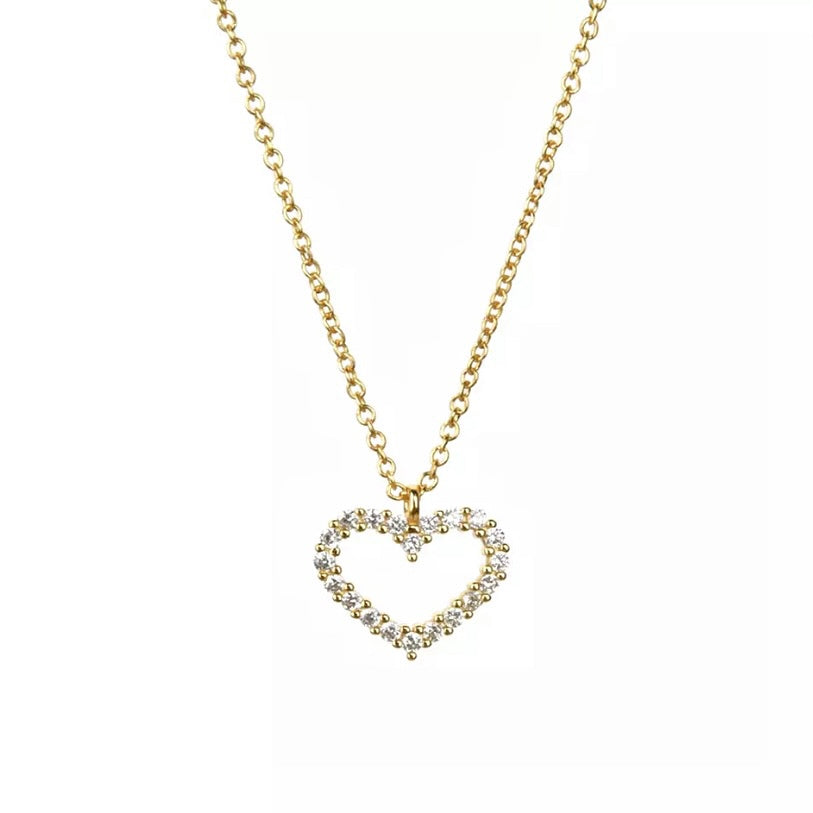 CZ HEART NECKLACE