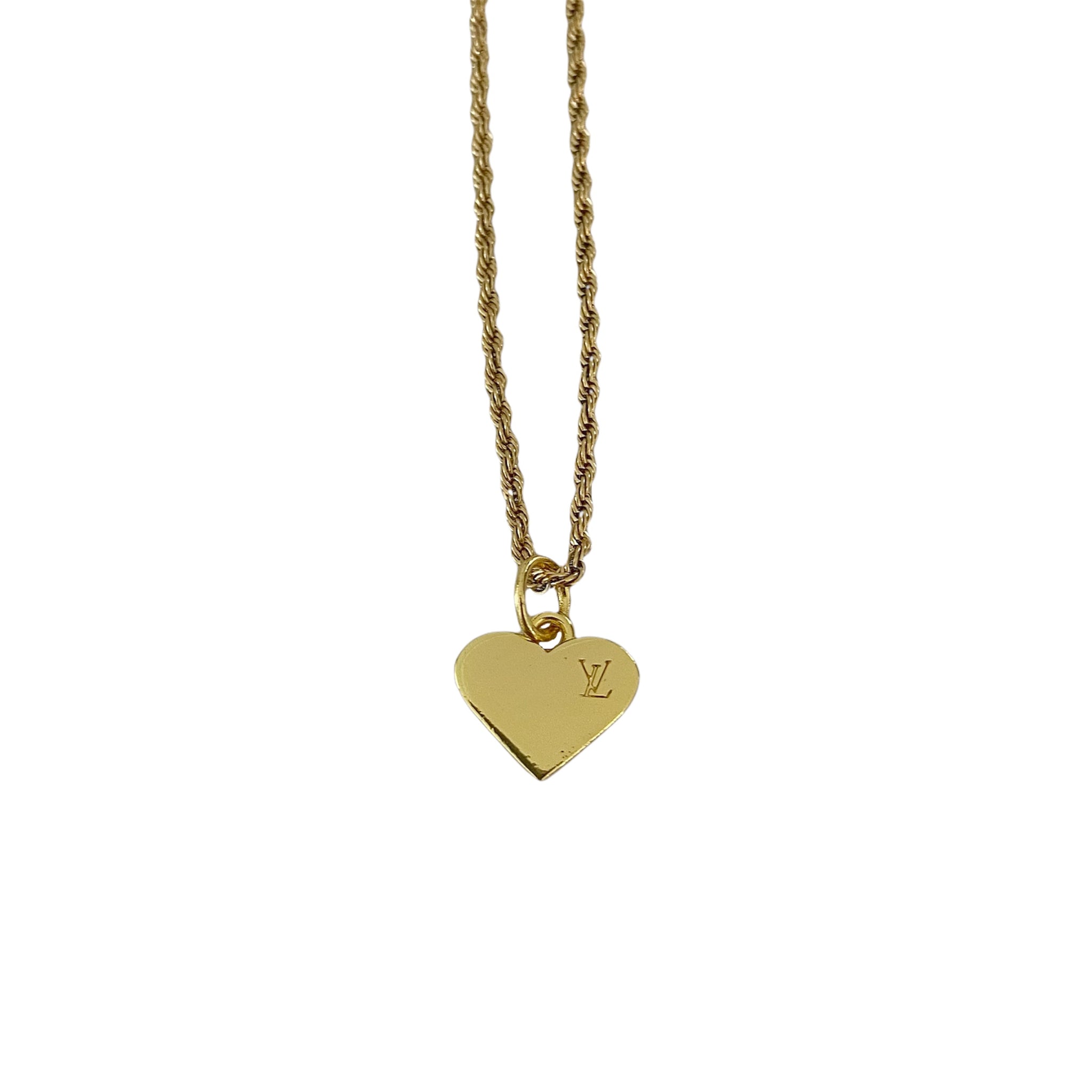 Louis Vuitton LV Heart Pendant Necklace  Necklace, Heart pendant necklace,  Necklace lengths